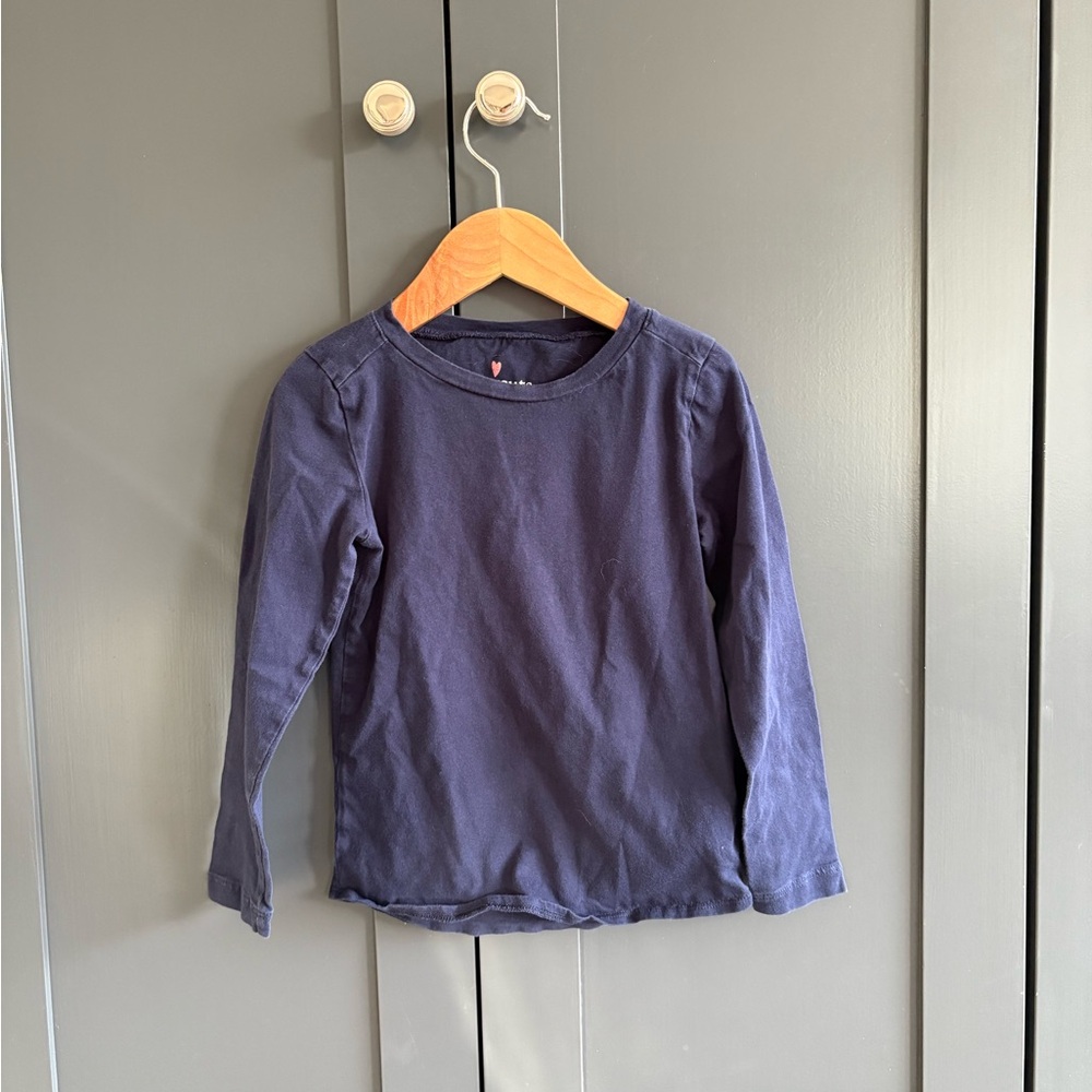 Crewcuts Classic Navy Long Sleeve Tee